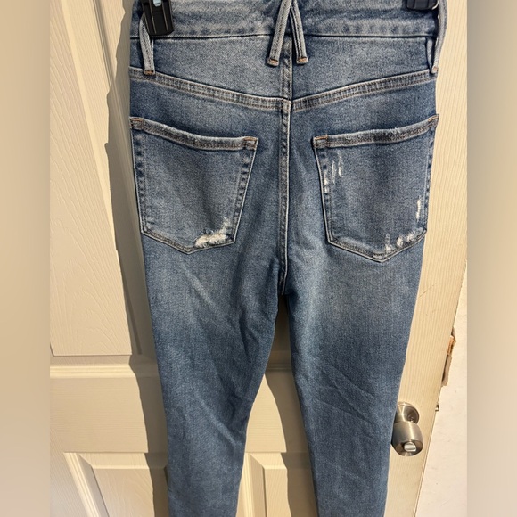 Good American Good Legs Stretch Distressed Skinny Jeans Indigo 439 Size 0 25 - Picture 7 of 16